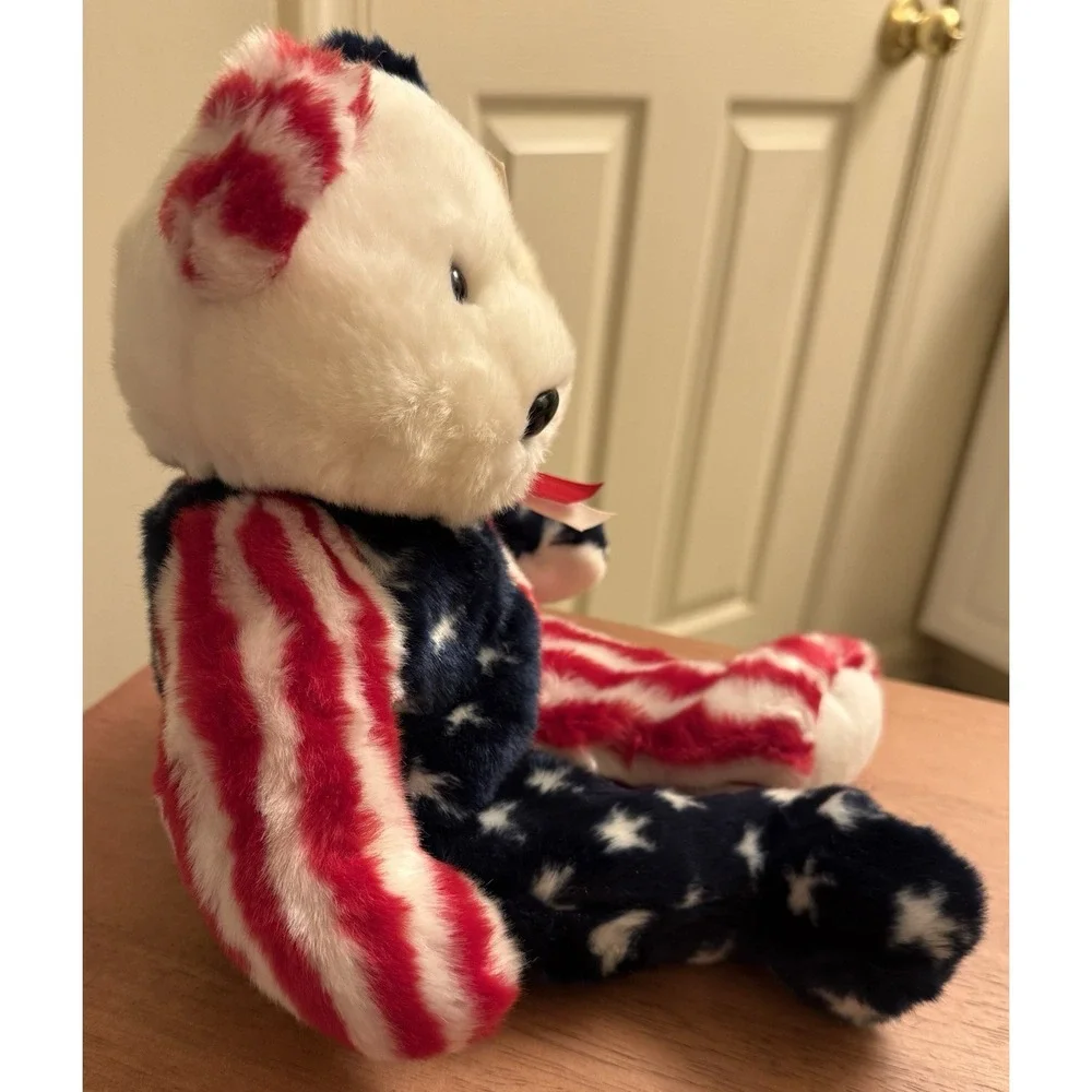 Ty Beanie Buddies Spangle the‎ Patriot Bear 14